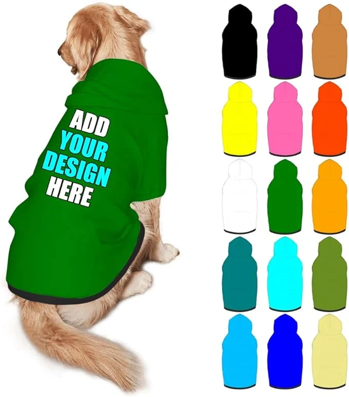 Trendy Custom Dog Clothes with Photo Name Logo Personalized Dog Sweaters Elite