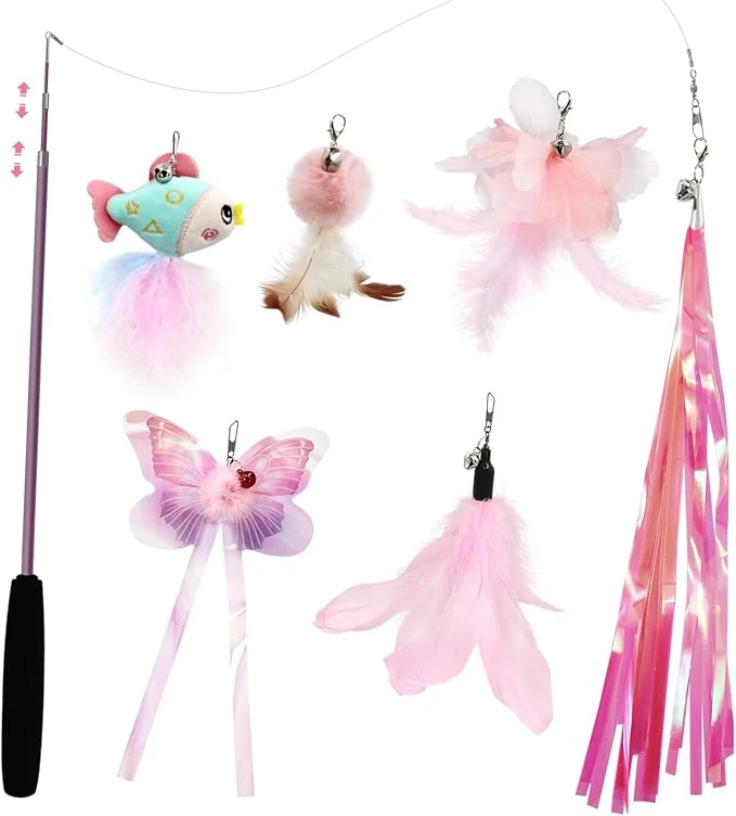 Selected SONGWAY Cat Wand Toys for Indoor Cats Traditional
