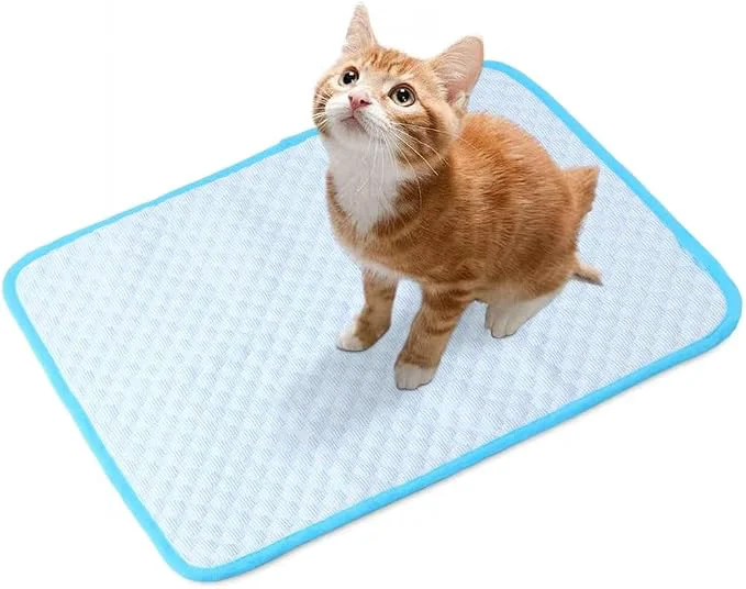Classic Cooling Mat Pad for Dogs Cats Ice Silk Cooling Bed for Dogs Ice Bed for Cats Responsible
