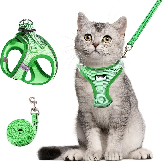 Verified Cat Harness and Leash Set Soft and Breathable Vest