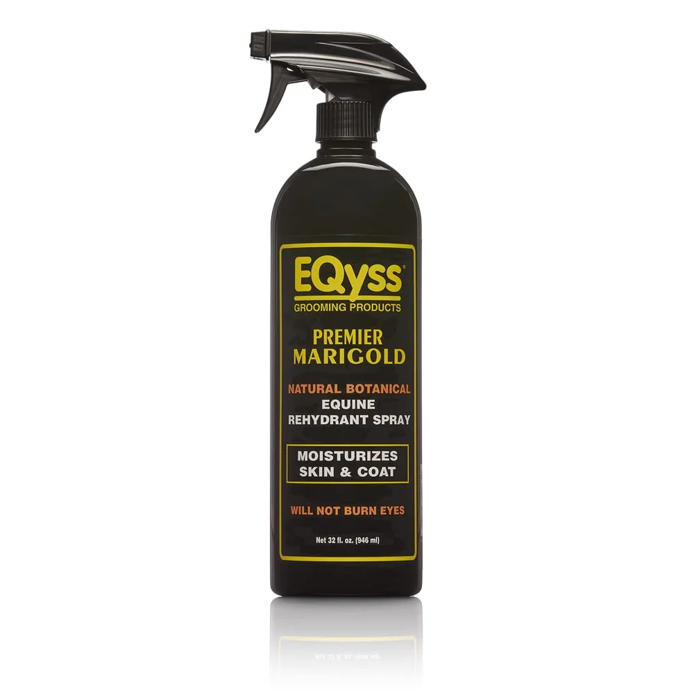 Casual EQyss Premier Marigold Equine Coat Conditioning Spray – Moisturize Skin Add Shine Detangle Silicone- 32 oz Trendy