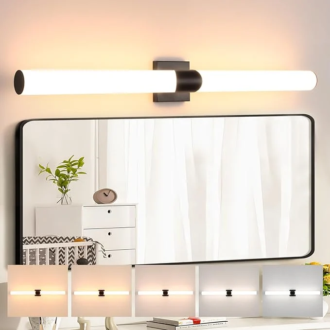 Reliable Modern Wall Sconce 39 Ihch Black Bathroom Sconces LED Wall Lighting Fixtures with Acrylic Shade Hardwired Long Vanity Lights Over Mirror for Bedroom Living Room HallwayAbout ThisOverview Safe