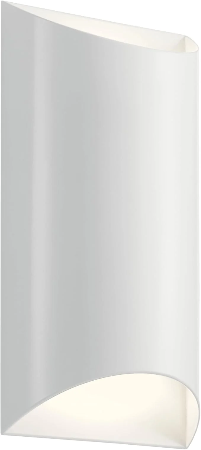 Next-Generation Kichler 49279WHLED Wesley Outdoor Wall Sconce 2-Light 40 Total Watts WhiteAbout ThisOverview Breathable