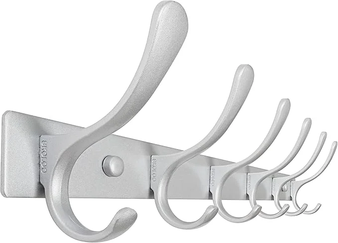 Excellent SKOLOO Coat Rack Wall Mounted - 6 Hooks Heavy Duty Stainless Steel Metal Wall Hangers Sturdy Coat Hooks for Hanging Coats Jacket Clothes Hat Cold Light SilverAbout ThisOverview Versatile