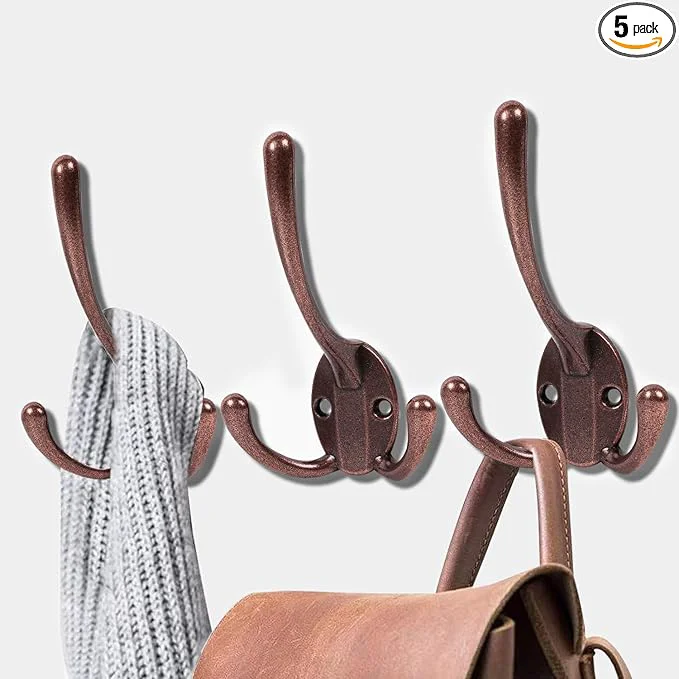 Carefully Designed Wall Mounted Coat Hooks 5 Pack Heavy Duty Black Hardware Robe Hooks Decorative for Single Hanging Coats Towel Cubicle Classroom Kitchen Bath Backpack Hat HookAbout ThisOverview Practical