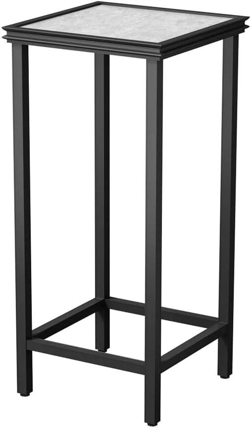 Carefully Designed Tall Plant Stand Indoor Modern Black Aluminum Alloy Plant Shelf Corner Flower Pot Holder Organizer for Living Room Balcony Patio Garden L15.8 x W15.8 x H27.6 inch About ThisOverview User-Friendly
