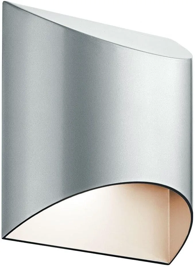 Optimized Kichler Wesley 7.5 LED Outdoor 1 Light Wall Light in PlatinumAbout ThisOverview High-Quality
