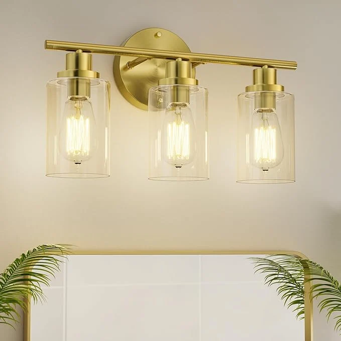 Dependable GORDNWE Modern Vanity Light Fixtures 3 Light Brushed Gold E26 Bulb Base Farmhouse Style Over Mirror LightingAbout ThisOverview High-Quality