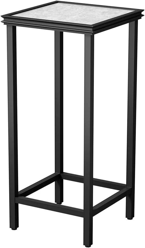 Versatile Tall Plant Stand Indoor Modern Black Aluminum Alloy Plant Shelf Corner Flower Pot Holder Organizer for Living Room Balcony Patio Garden L11.8 x W11.8 x H31.5 inch About ThisOverview