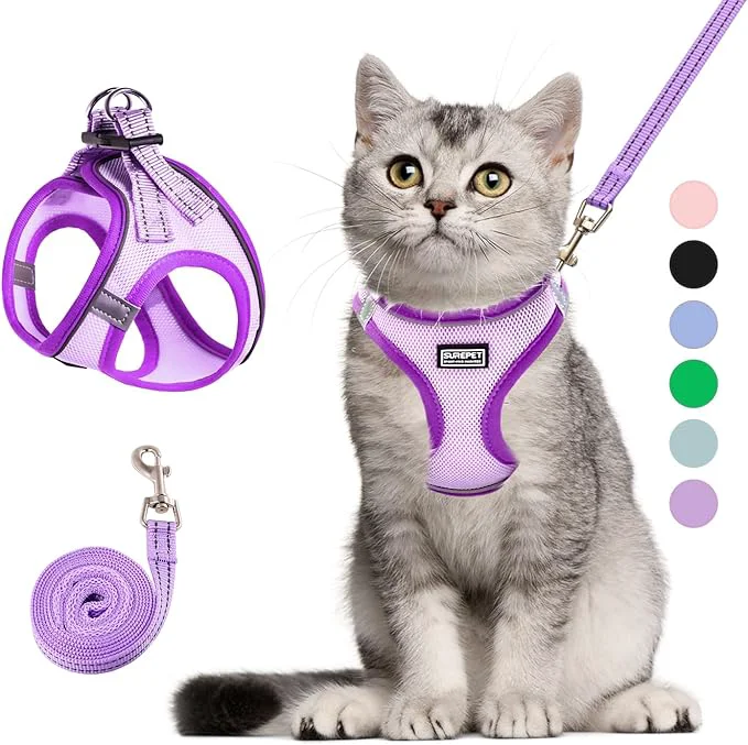 Authentic Cat Harness and Leash Set Soft and Breathable Vest Sustainable