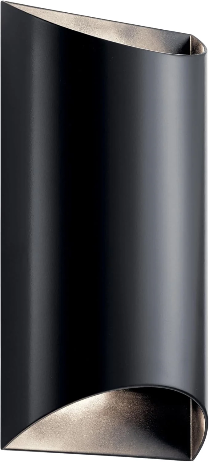 Stylish Kichler 49279BKLED Wesley Outdoor Wall Sconce 2-Light 40 Total Watts BlackAbout ThisOverview Next-Generation