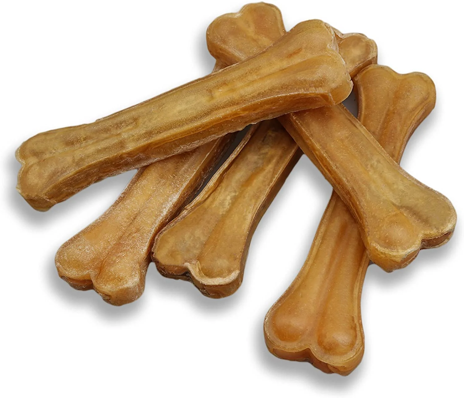 Top-Quality Pilgrim Pet Dog Bones Long Lasting 5-Pack – Natural Compressed Rawhide for Aggressive Chewers Medium 6.5 inches Dependable