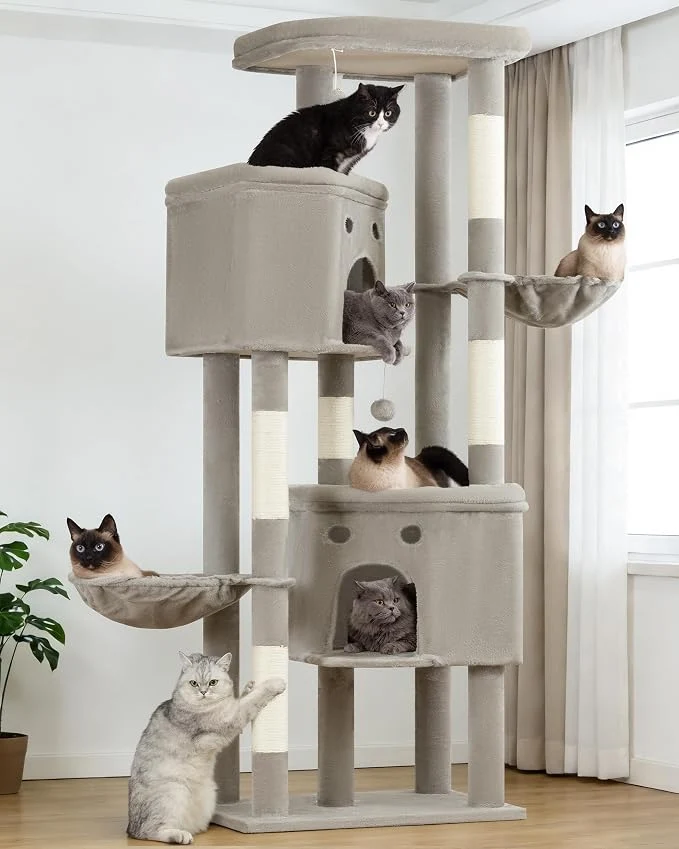 Top-Quality Extra Large Cat Tree 84 Inch XXL Giant Cat Tower Environmentally Friendly