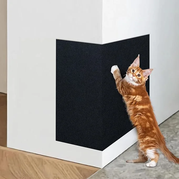 Carefully Designed Bed Cat Scratcher Pad 47.2 x15.8 Cat Scratching Mat Self-Adhesive Trimmable Practical