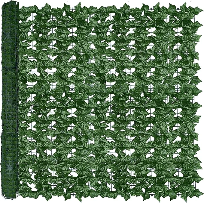 Efficient Artificial Ivy Privacy Fence Wall Screen 48x120 in UV-Anti Faux Greenery Backdrop Ivy Vine Leaf Hedges Fence Panels for Patio Balcony Garden Backyard Indoor Outdoor Green Wall DecorAbout ThisOverview Classic