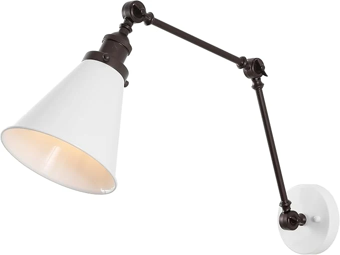 Unique JONATHAN Y JYL7462C Rover 7 Classic Industrial Metal Adjustable Arm LED Wall Sconce White Oil Rubbed Bronze for Bedroom Bathroom VanityAbout ThisOverview Smart