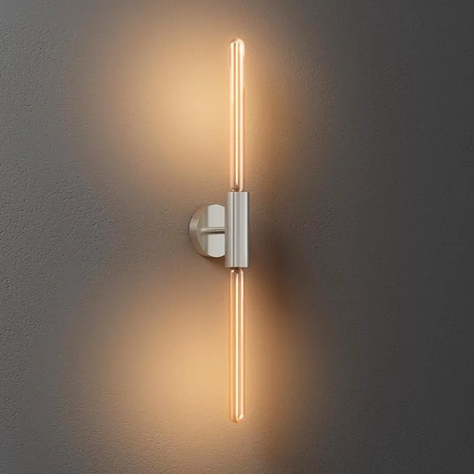 Fast ALAMPEVER Wall Sconce with T10 Bulbs Modern Bathroom Wall Sconces Clean Lines Design Dimmable Wall Light for Bedroom Living Room Hallway Entryway Café and BarAbout ThisOverview Fashionable