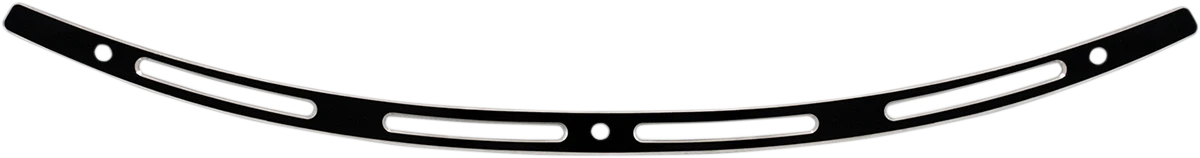 Certified MEMPHIS SHADES Windshield Trim - Black - Slots - '96-'13 FLH MEB0945 Authentic