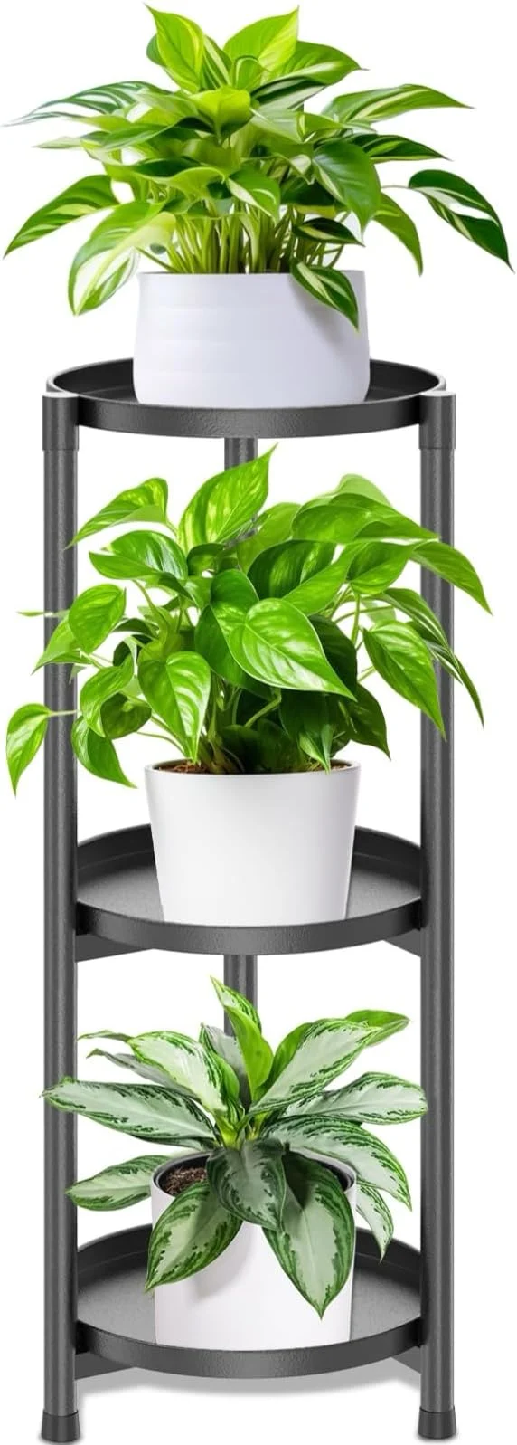 Selected 3 Tier Plant Stand Indoor Black Metal Corner Tall Plant Stands for Multiple Plants Flower Pot Holder Shelf Outdoor Plant Display Rack for Garden Balcony Patio Living RoomAbout ThisOverview Fine Crafted