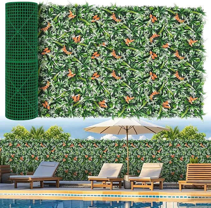 Superior Artificial Boxwood Roll Panels 40 x120 33.33 SQFT Grass Wall Panels UV-Anti Greenery Privacy Hedge Screen for Indoor Outdoor Patio Balcony Party Garden Fence DecorAbout ThisOverview Elite