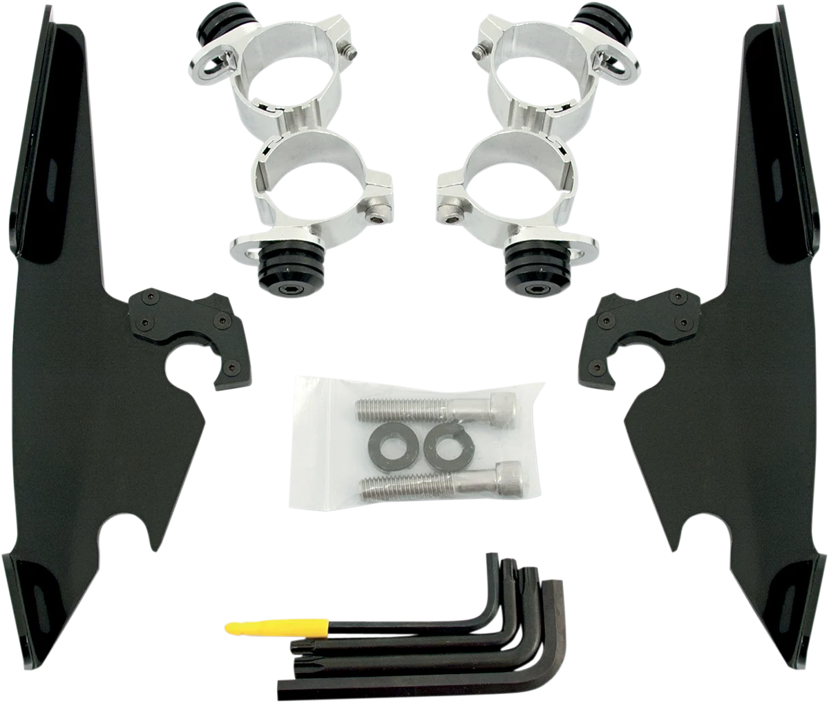Detailed MEMPHIS SHADES Fats Slim Mounting Kit - Polished - XL 48 MEB1986 Functional