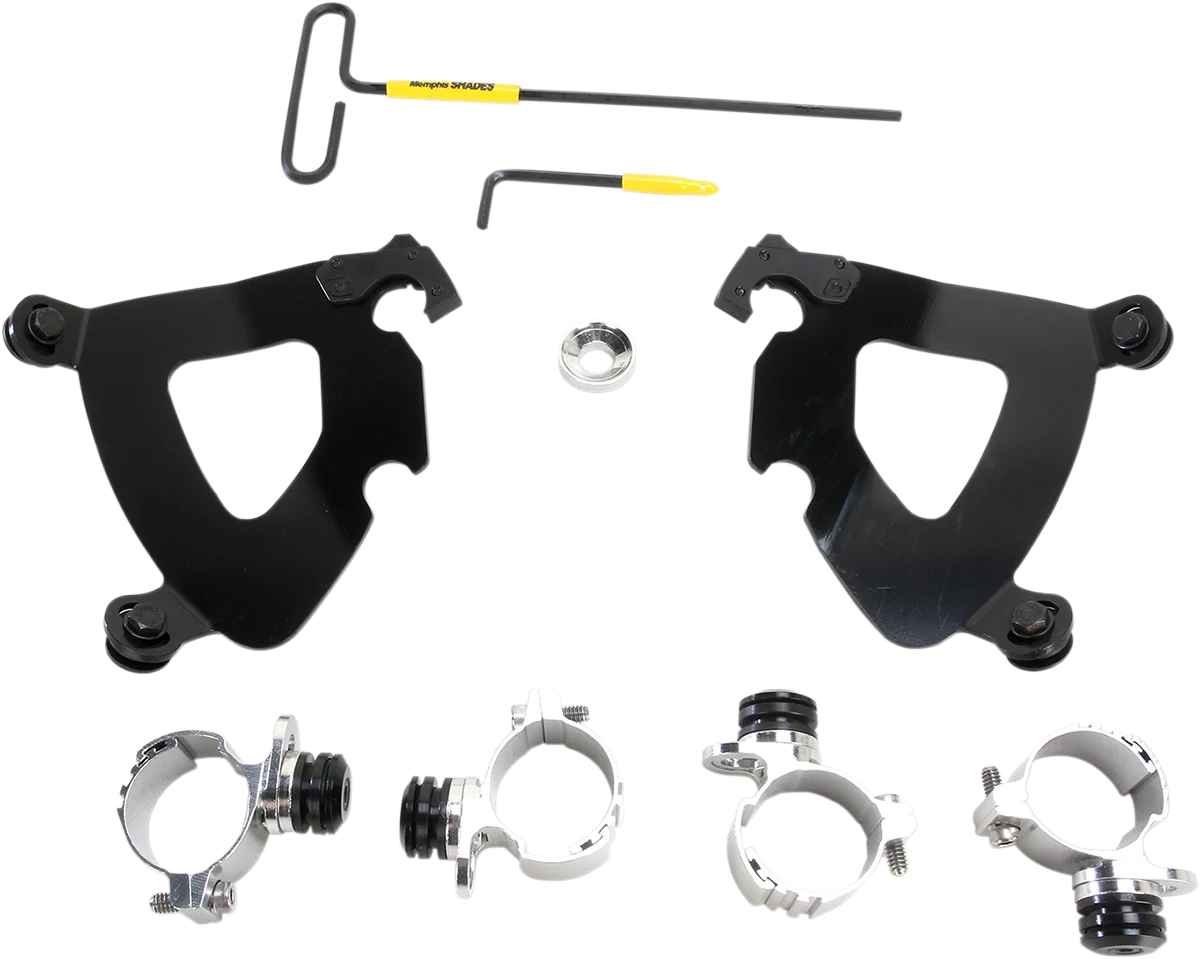 Fashionable MEMPHIS SHADES Gauntlet Mounting Kit - Black - XL883 MEB2002 Easy-to-Use