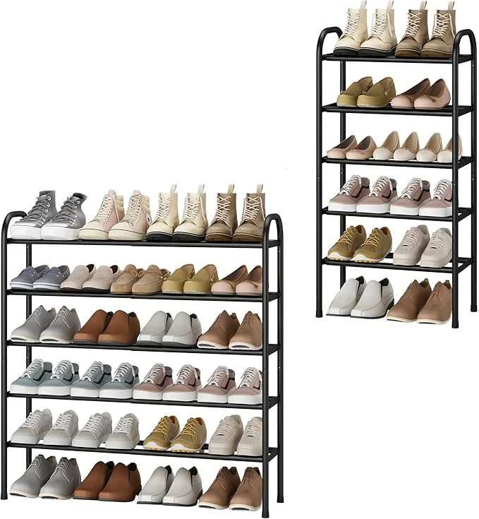 Superior STO STO Expandable Shoe Rack 5-Tier Metal Shoe Rack for Closet Up to 24 Pairs Adjustable Shoe Rack Storage for Front Door Entrance Standing Shoe Rack Organizer for Entryway BlackAbout ThisOverview Consistent