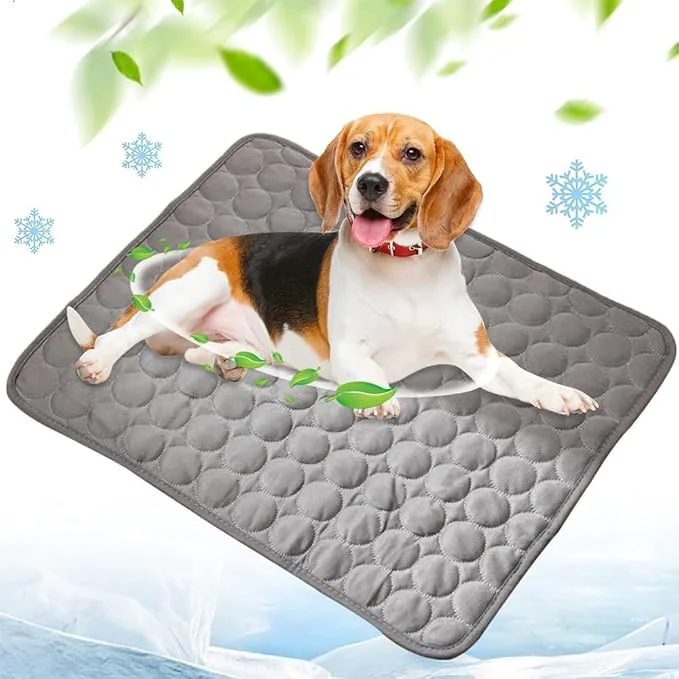 Advanced Cooling Mat for Dog Puppy Cat Washable Cooling Pad Reusable Ice Silk Dog Self Detailed