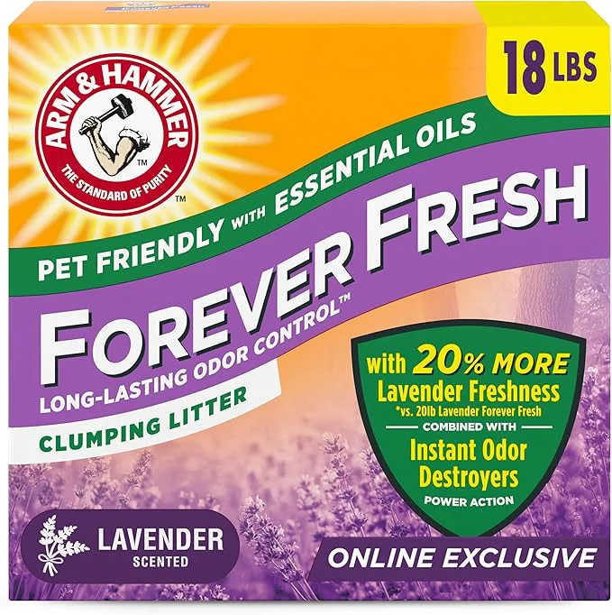 Easy-to-Use Arm Hammer Fresh Clumping Cat Litter Lavender Advanced