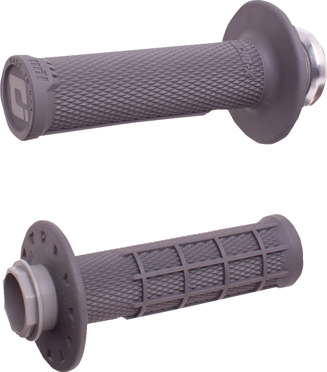 Sustainable ODI Micro-X Half-Waffle v2 Lock-On Grips - Graphite Silver H36MXH Versatile