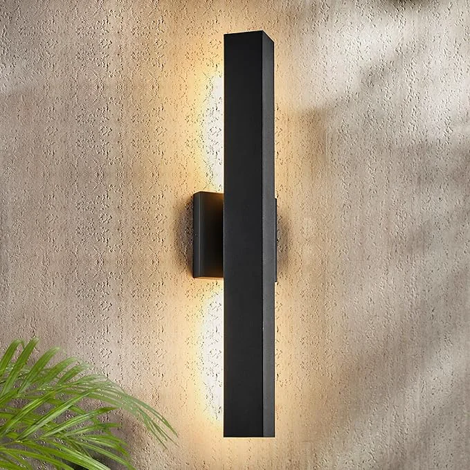 Consistent Modern Minimalist Outdoor Waterproof LED Wall Sconce with Built-in 20W LED Warm White Light Source Fully Sealed V-Shaped Aluminum Cover Can Be Mounted Outdoors or Indoors at Any Angle.About ThisOverview Safe