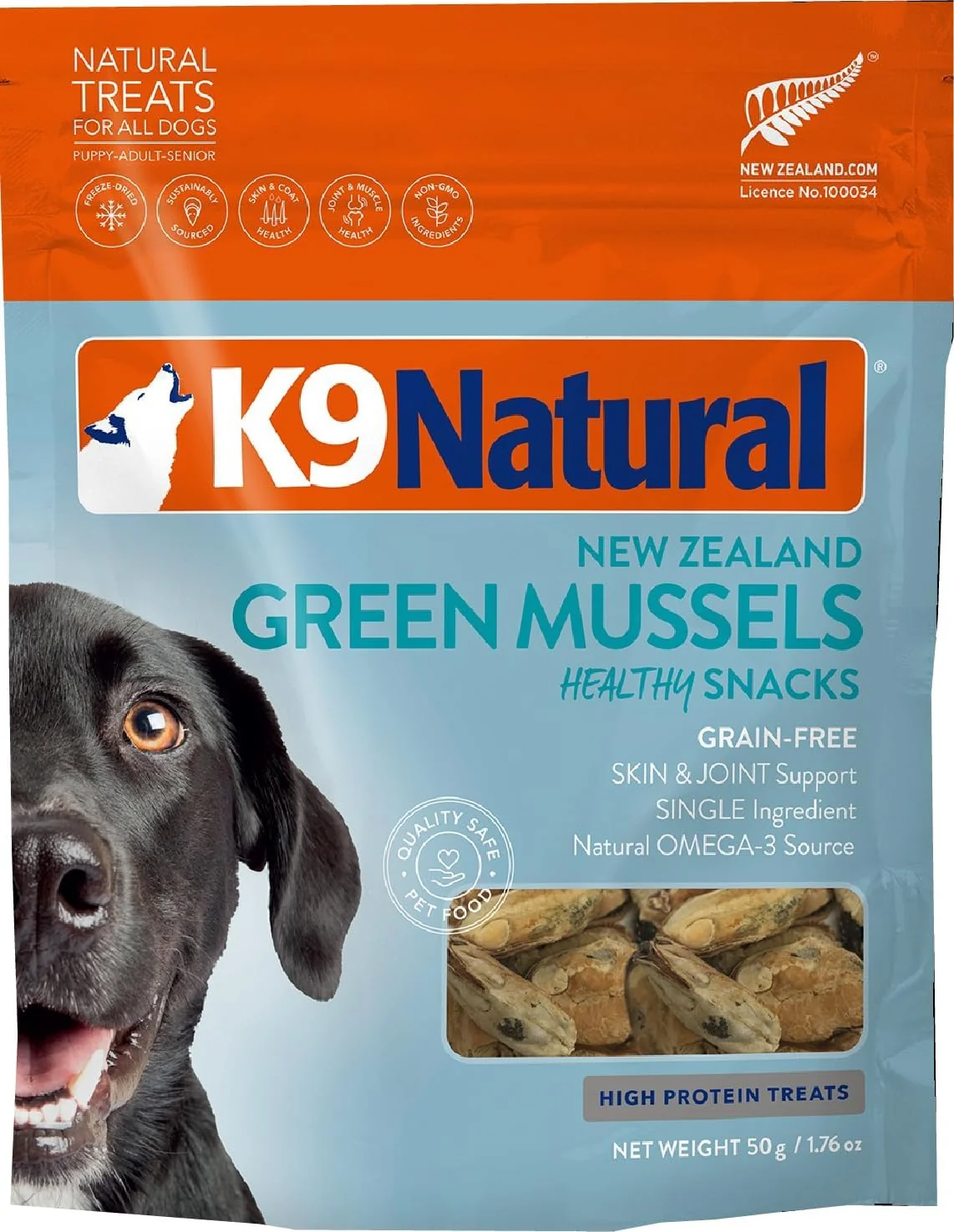 Certified K9 Naturals ze-Dried Single Ingredient Dog Treats High-Value Low-Calorie Protein Bites for Active Dogs Healthy Dog Training Treats Grain- Reward Green Mussles 1.76oz Exceptional