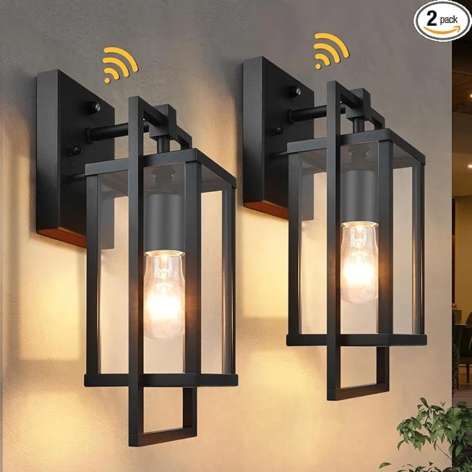 Specialty ALVIME Dusk to Dawn Outdoor Wall Lantern 13 Inch Exterior Light Fixtures Waterproof Exterior Wall Sconce Lights for House Entryway Front Door Patio Garage E26 Base High Strength Clear GlassAbout ThisOverview Recyclable