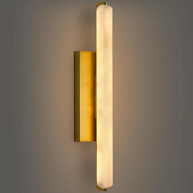 Consistent Alabaster Wall Sconces 25 Brass Alabaster Sconce Spanish Natural Marble Wall Sconce Lamp Indoor Rectangle Modern Sconces Lighting for Bathroom Living Room Bedroom Stairs HallwayAbout ThisOverview Eco-Friendly