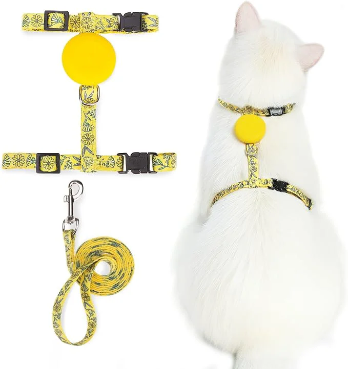 Specialty PUPTECK Adjustable Cat Harness and Leash Set Escape Proof Kitten Strap Collar High-Performance