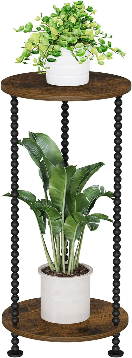 High-End YINMIT Plant Stand Indoor 2 Tier Small Plant Stand Round Flower Pot Stand Corner Plant Stands for Indoor Plants Plant Tables Indoor Planter Pot Holder for Balcony Garden Patio Living RoomAbout ThisOverview Elegant