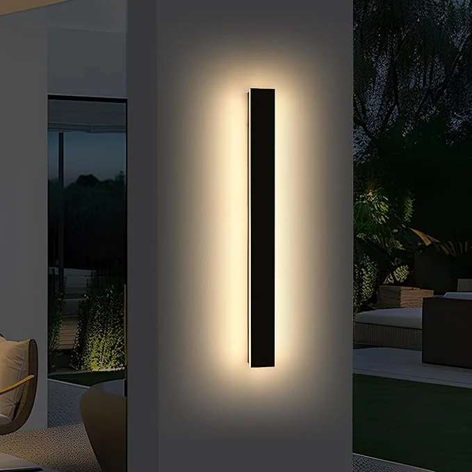 Expertly Made Mikeru 47.2inch Long LED Wall Light 3000k 4500k 6000k Three Colors Switchable Modern Exterior Wall Sconces Acrylic Invisible Outdoor Lights for Porch Modern Outdoor Wall Mount Lighting for HouseAbout ThisOverview Secure