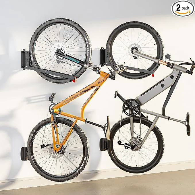 Original Design monTEK Swivel Bike Wall Mount No Heavy Lifting Required Bike Wall Mount Bike Hangers for Garage Space-Saving Bike Rack Garage Easy to Load and Unload Bike Hanger Can Hold Up to 77 lbs 2 PackAbout ThisOverview Enhanced