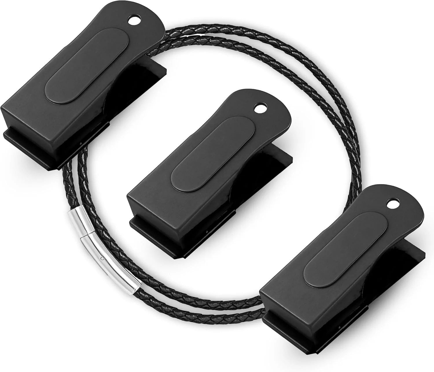 Practical Black Dog Clicker with Necklace 3 Pack - Clickers for Pet Training - Dog Training Behavior Aids Easy to Carry with You Anywhere - Teach Your Dog Tricks or Reward His Behavior Powerful