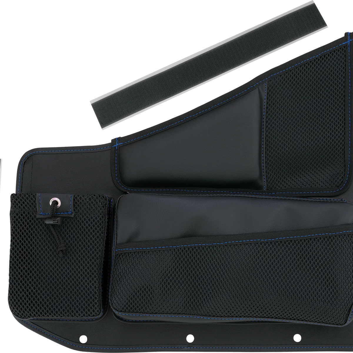 Green SHOW CHROME Kaliber Organizer - Passenger - Black w Blue Stitching H44-7PBLU Refined