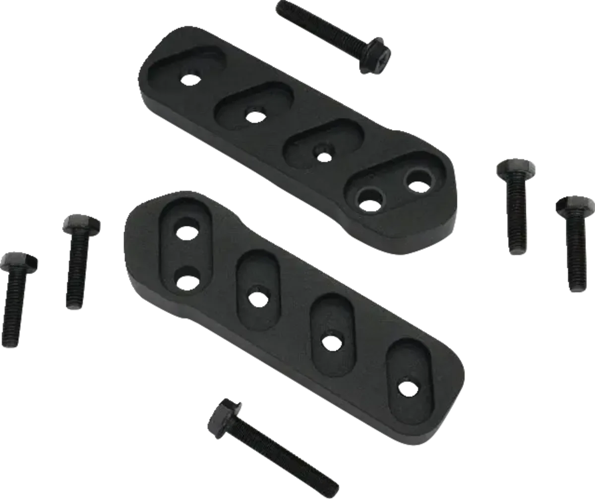 Exceptional SHOW CHROME Floorboard Relocators - Passenger - Black - Spyder 41-425 Responsible