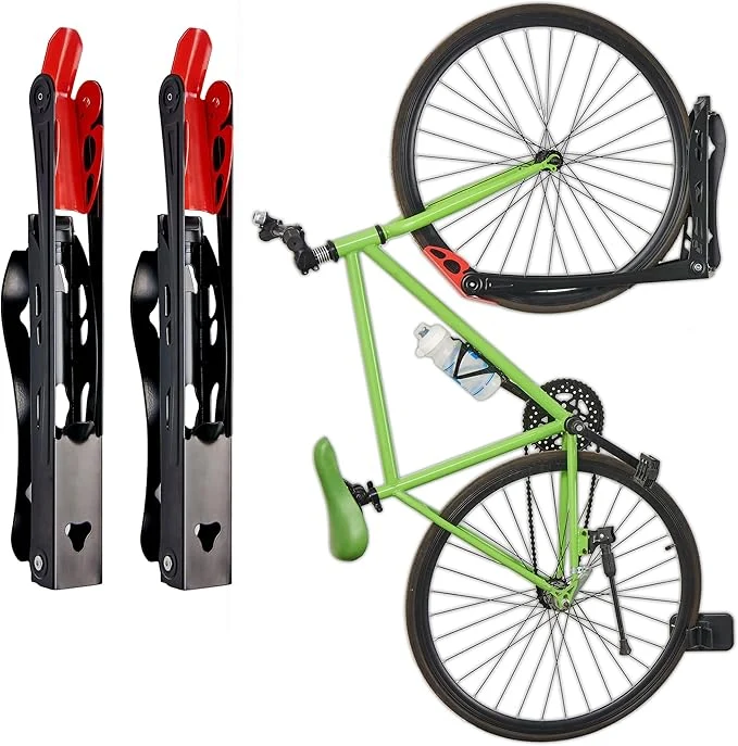 Clean Wallmaster BIKEPAL Swivel Bike Rack Wall Mounted Vertical Bike Storage Hanger Space Saving for Home and Garage 2 PackAbout ThisOverview Eco-Friendly