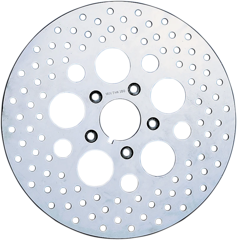 Fast DRAG SPECIALTIES Drilled Brake Rotor - Rear - 11.5 - Harley-Davidson 060171ASP-BC648 Fine Crafted