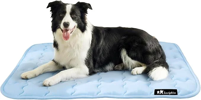 Comfortable Luciphia Premium Dog Cooling Mat Non-Slip Q-MAX 0.5 Self-Cooling Pad Convenient