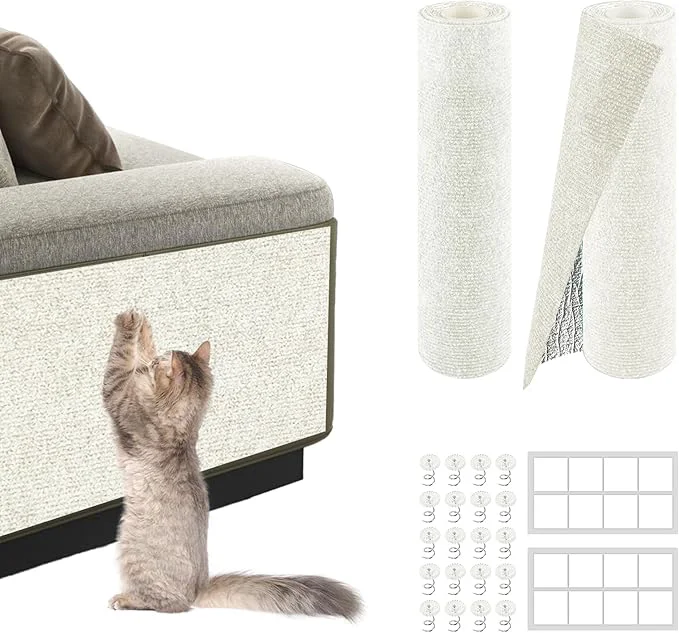 Safe 2Pack Total 78.7 x15.8 Cat Scratch Mat High-Performance