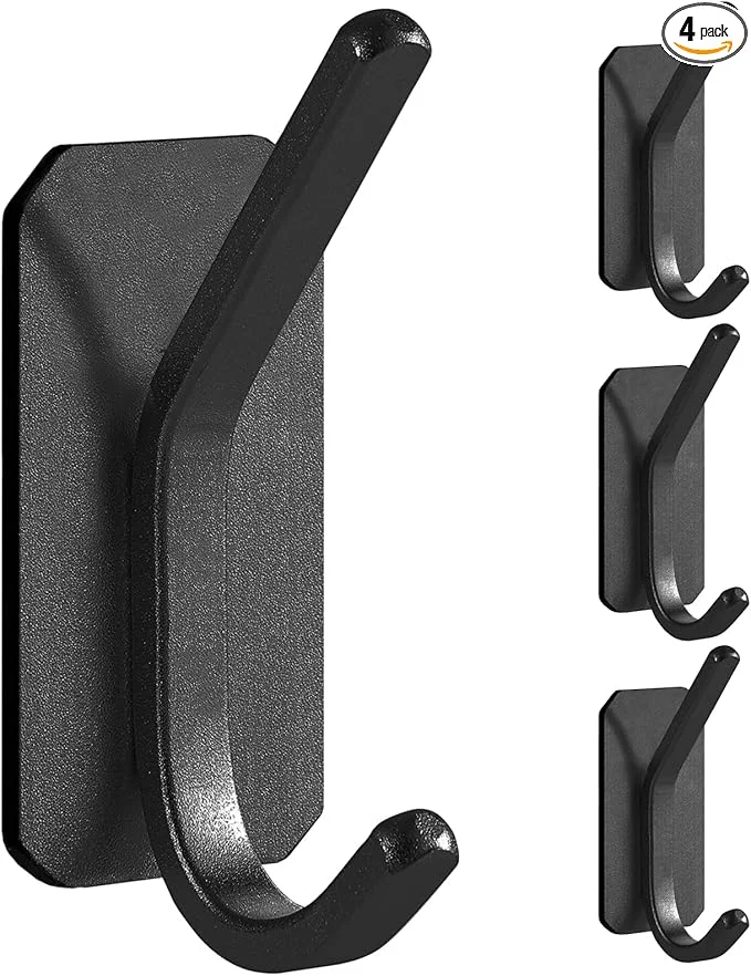 Next-Generation Paoli Heavy Duty Adhesive Hooks Self-Adhesive Hooks Multiple Colors and Styles 30 lb Maximum Load for Home Schools and Offices 4pc Black About ThisOverview Optimized