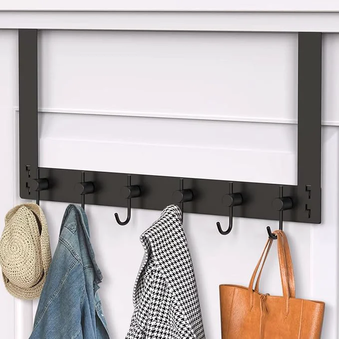 Smooth VAEHOLD Over The Door Hooks for Hanging Clothes Heavy-Duty Door Hooks Organizer for Towel Coat Bag RobeAbout ThisOverview Green