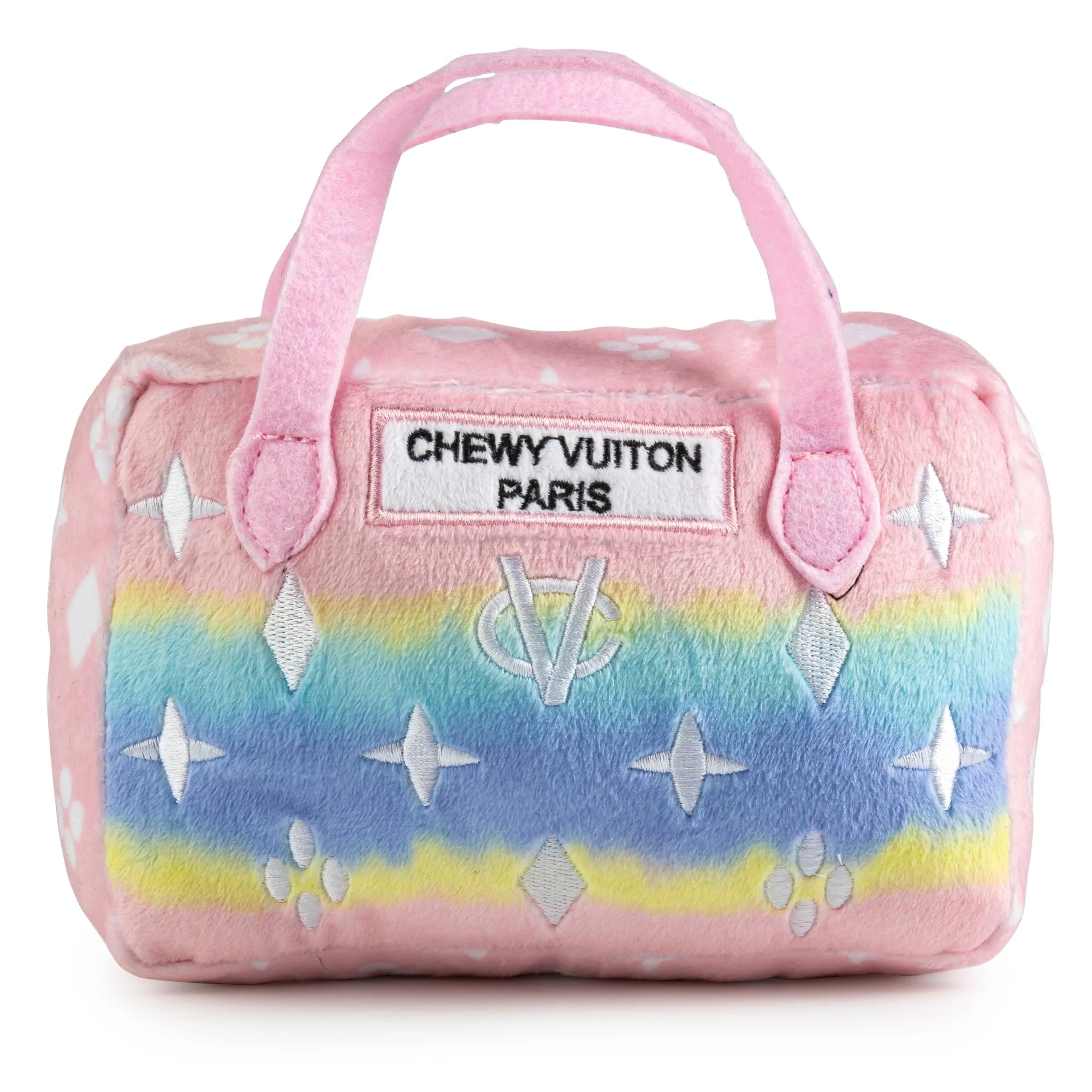 Refined Haute Diggity Dog Pink Ombre Chewy Vuiton Handbag – Plush Designer Toy Large Pure