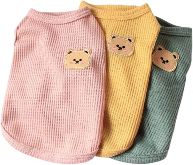 First-Class Cotton Dog Shirt Summer Lightweight Pet T-Shirts Soft Breathable Stretchy Cats