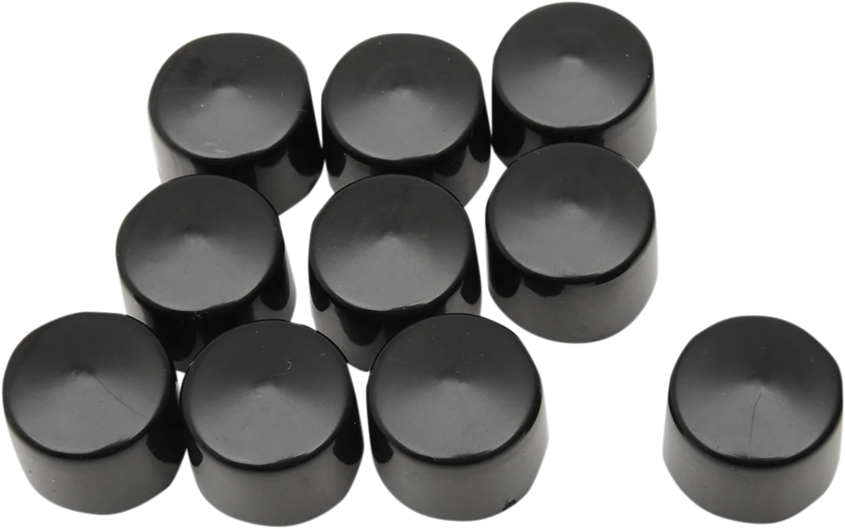 World-Class DRAG SPECIALTIES Bolt Covers - Hex - 9 16 - Black - 10 Pack 352087 Luxury